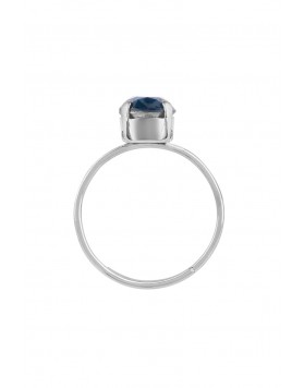 Anillo Swarovski Azul Silver